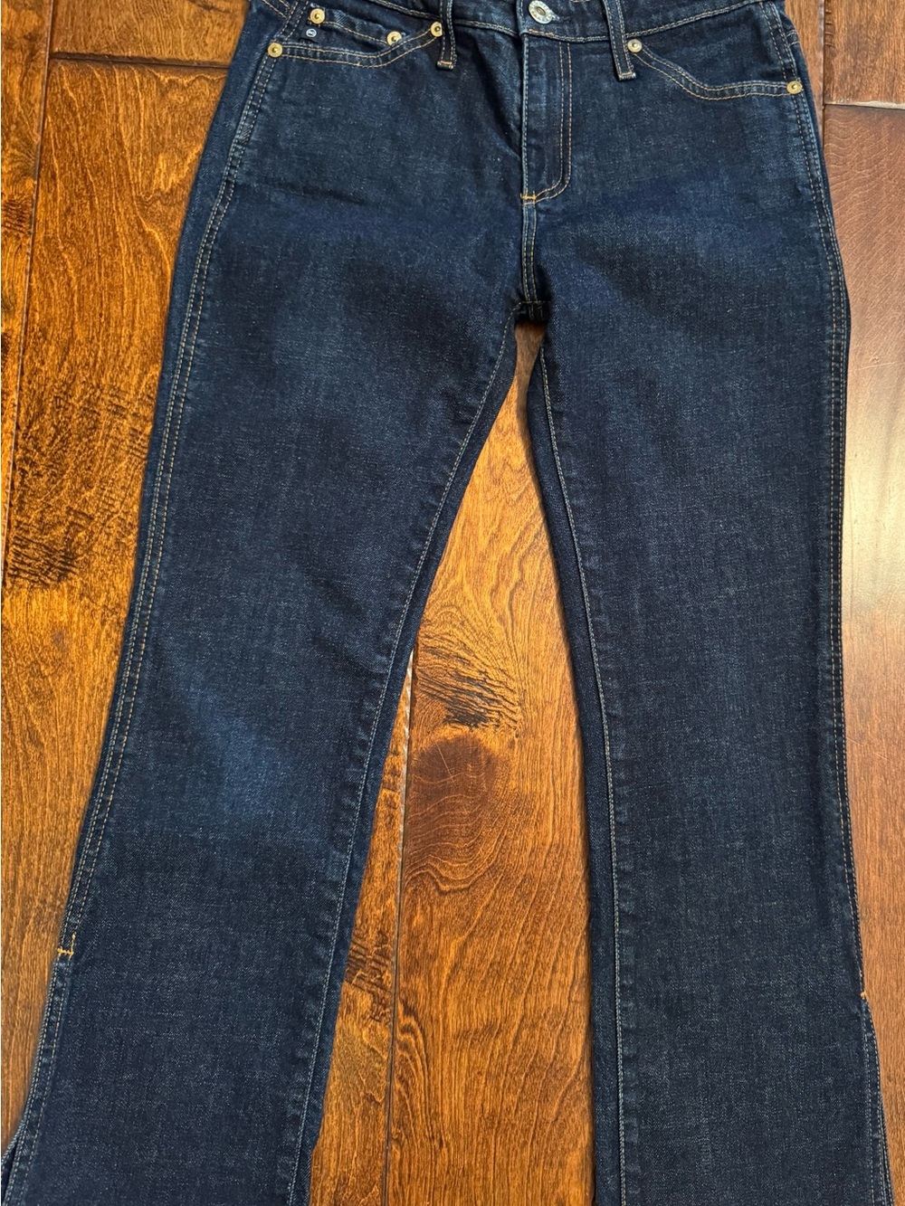 Ag Adriano Goldschmied Dark Indigo Flared Jeans